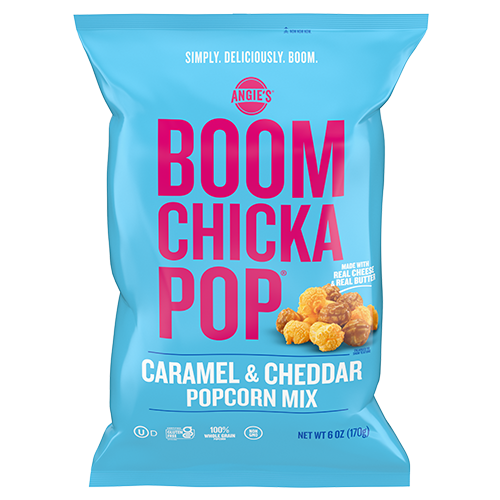 Boom Chicka Pop Caramel & Cheddar popcorn mix